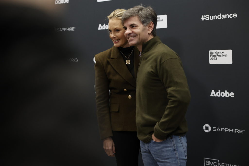 Good morning America’s George Stephanopoulos, and wife, Ali Wentworth, producers of documentary, “Pretty Baby: Brooke Shields” appear at the film’s premiere at the Sundance Film Festival (photo, courtesy of the Sundance Institute)