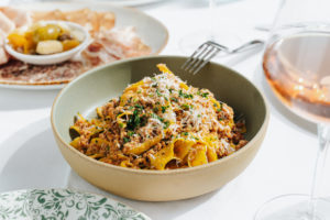 61 Osteria – Tagliatelle Bolognese with braised brisket, veal and pork based sugo with aged parmesan. Photo by Kathy Tran.