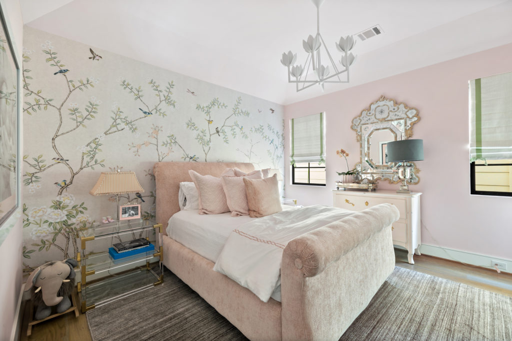 A secondary bedroom at 1919 Elmen St. in Houston, listed with Marnie Greenwood of Compass. (Photo by JG Photography)