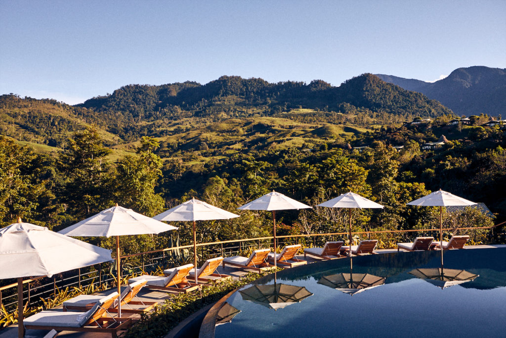 Las Brisas pool at Hacienda AltaGracia, Auberge Resorts Collection in Costa Rica’s Talamanca Mountains