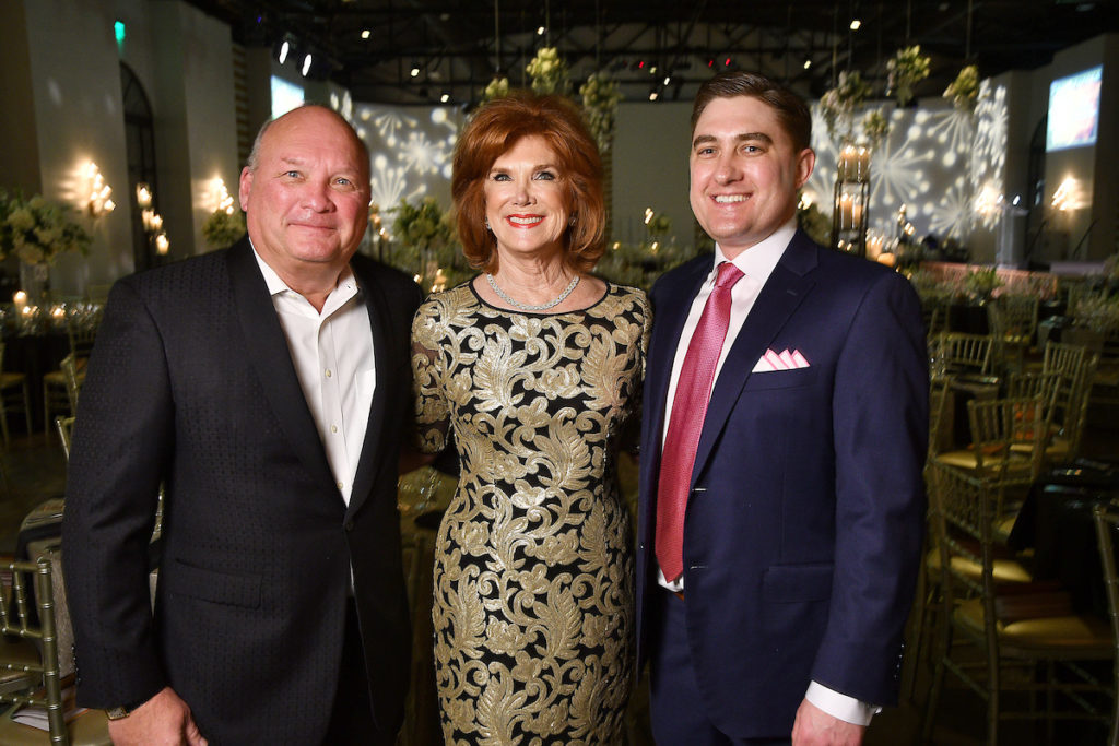 The trio of Camp for All gala honorees Buzz & Martha White and Patrick Samuels.