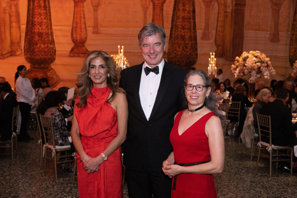 Gala chair Sima Ladjevardian, MFAH COO Christian Schornich, Diana Untemeyer at the Museum of Fine Arts, Houston Art of the Islamic Worlds Gala. (Photo by Wilson Parish)