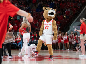 The University of Houston Cougars beat the SMU Mustangs at the Fertitta Center
