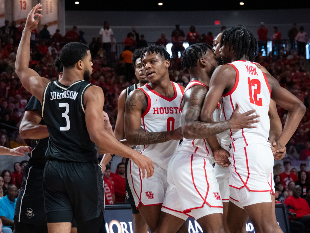 When UCF guard Darius Johnson committed a flagrant foul against Tramon Mark, it certainly fired up the Cougars. (Photo by F. Carter Smith)