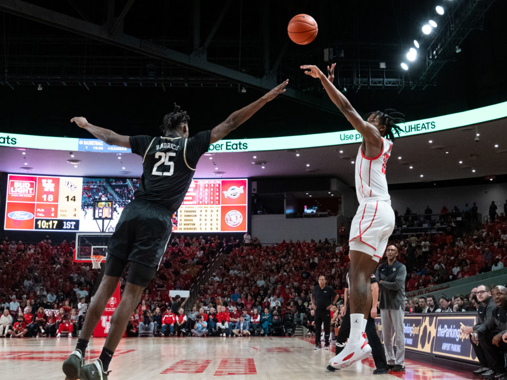  University of Houston guard Tramon Mark has turned himself into a much better long range shooter. (Photo by F. Carter Smith) 