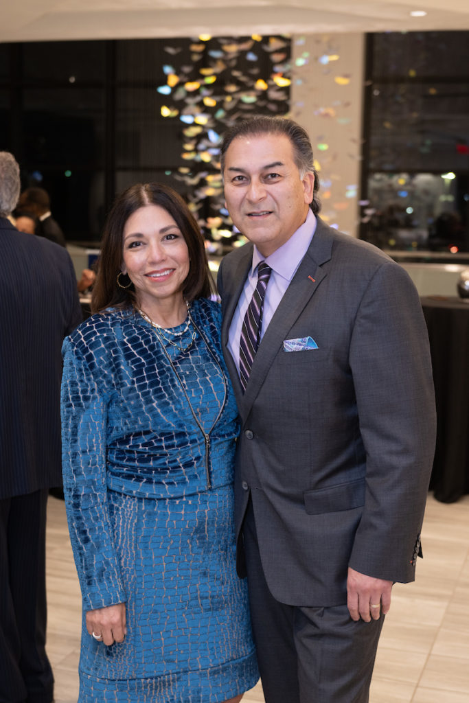 LBJ Moral Courage Award dinner honorary vice chairs Laura & Rick Jaramillo at the VIP Spotlight on Courage Soirée