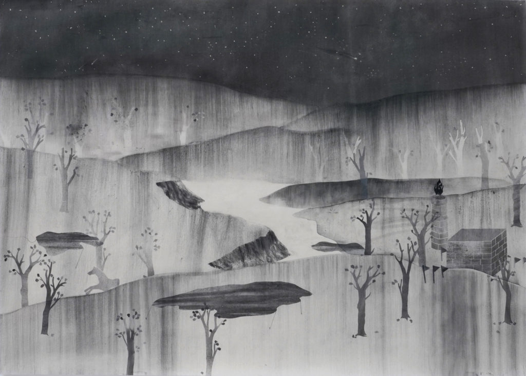 Dan Jian's "Nascent Terrain," 2022 at Cris Worley Fine Arts (Courtesy Cris Worley Fine Arts)