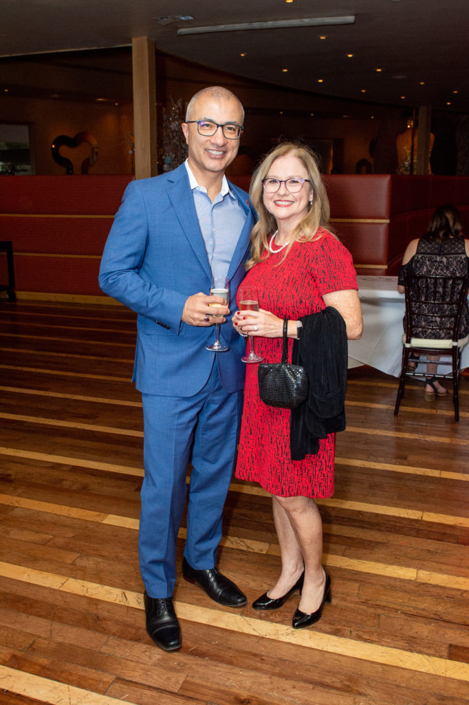 Esmaeil & Alizia Porsa at CanCare's wine dinner at Tony's. (Photo by Jacob Power)