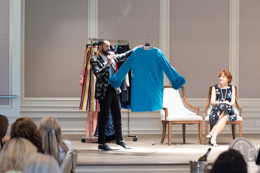 Tootsies creative director Fady Armanious talks choices at the Houston Symphony League luncheon (Photo by Wilson Parish)