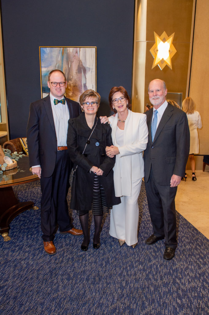 Frank Tucker, Hilary Kern, Stephanie & Brad Tucker at The Brookwood Community gala held at the Hobby Center for the Performing arts.(Photo by Jacob Power)