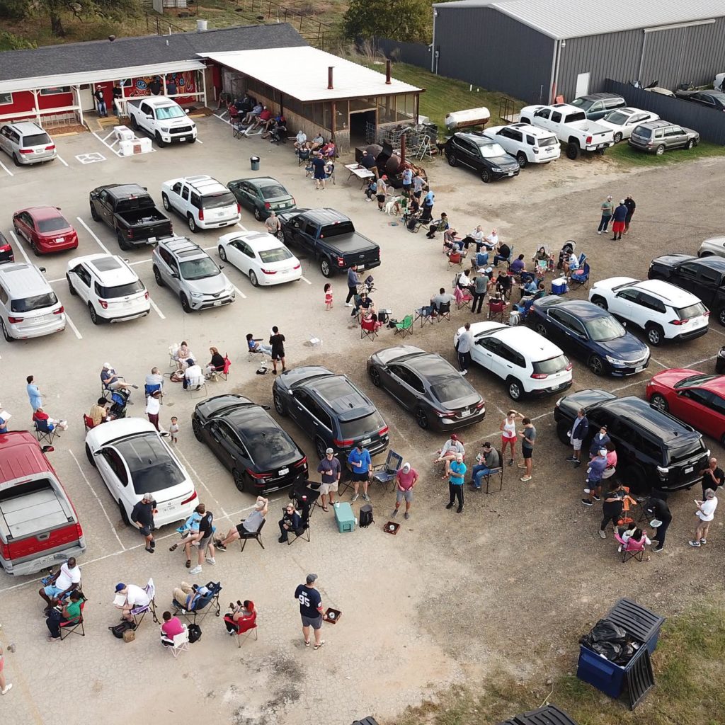 The line forms early at Goldee's Barbecue, already annointed as the top barbecue joint in the state of Texas. 