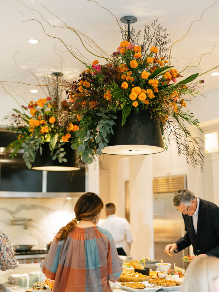 Marcia Smart held the book signing for her 'Dinner is Done' at her home where the decor expressed the exuberance for the book.