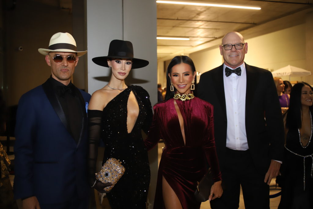Dr. Jorge & April Salazar with friends at the Model of the Year Awards dinner at Ciel. (Photo by  Henry Adegbite, Visual Influence)