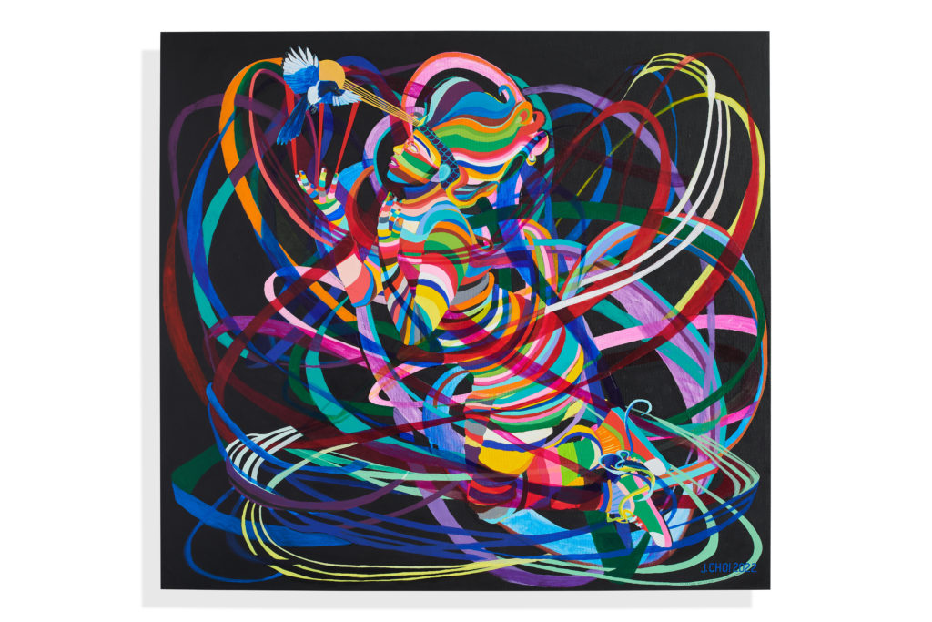 JooYoung Choi's "And Someday Your Rainbow Will Come Smiling Through," 2022 at Inman Gallery (Courtesy Inman Gallery)