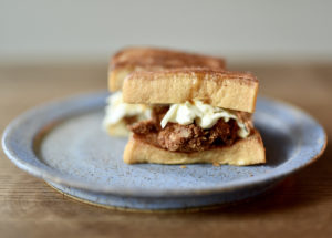 Don’t miss Money Cat's katsu sando ($16), which we understand the kitchen tested intensively). (Photo by Kimberly Park)