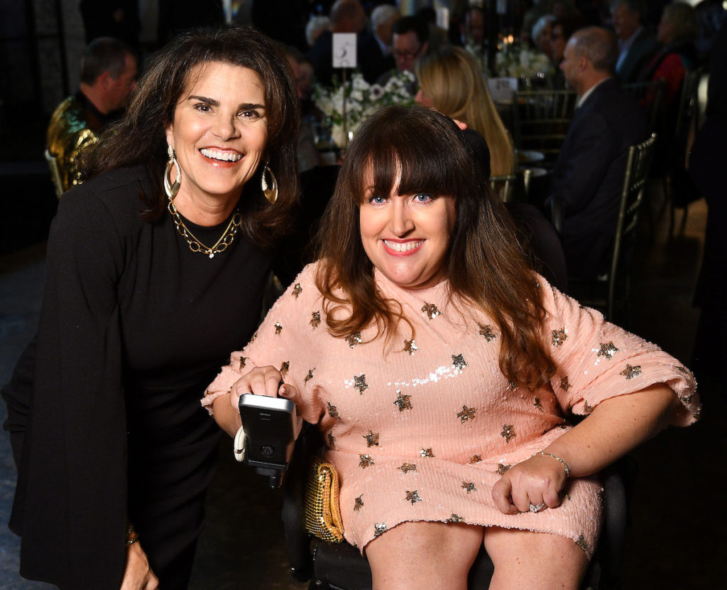 Camp for All gala emcees Lisa Malosky and Angela Wrigglesworth.