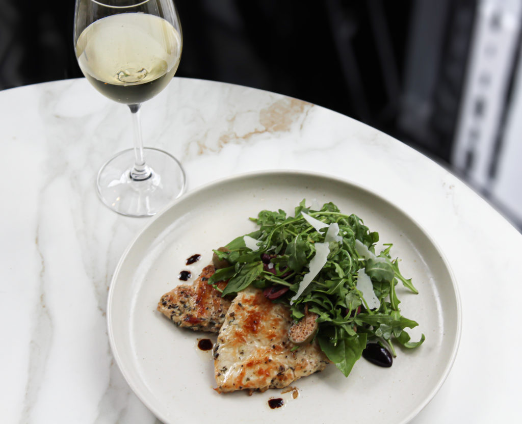 Luminaire's Chicken a La Plancha. Photo by Mary Whitten.