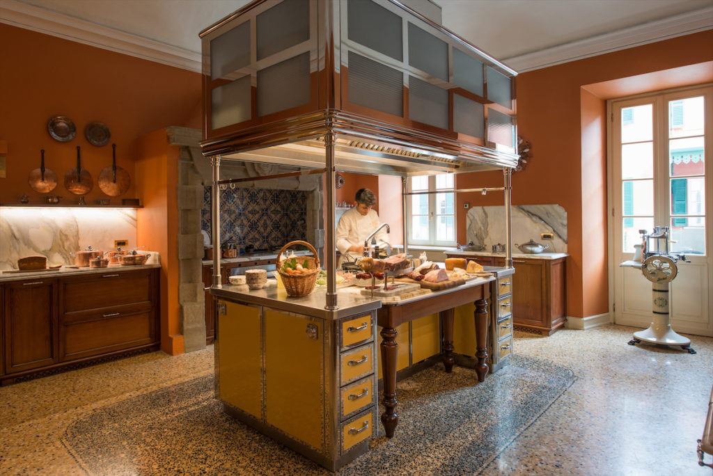 The breakfast kitchen at Passalacqua (photo by Ricky Monti) 