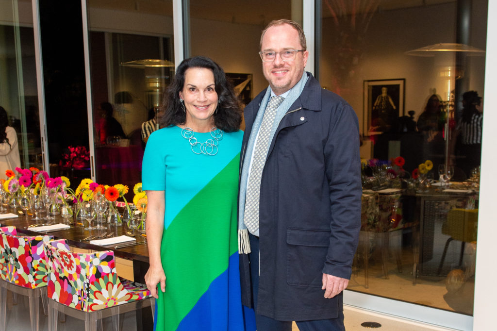 Hostess Poppi Massey, Hesse McGraw at CAMH Another Great Night (Photo by Jacob Powers)