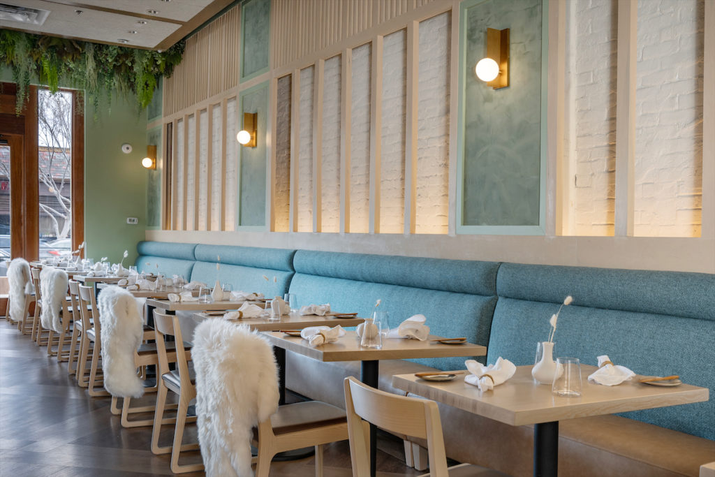 Interiors, Dallas-based Coeval Studio, at Quarter Acre restaurant.  (Photo by Emily Loving)