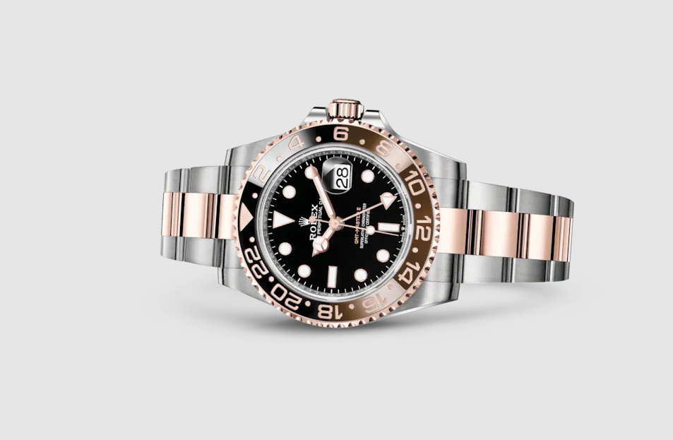 Rolex GMT-Master II, Oyster, 40 mm, Oystersteel and Everose Gold, $16,150