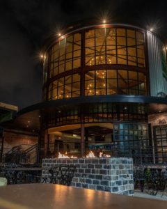 Silo Exterior at Bayou Heights Bier Garten (Photo by Dustyn Zenner)