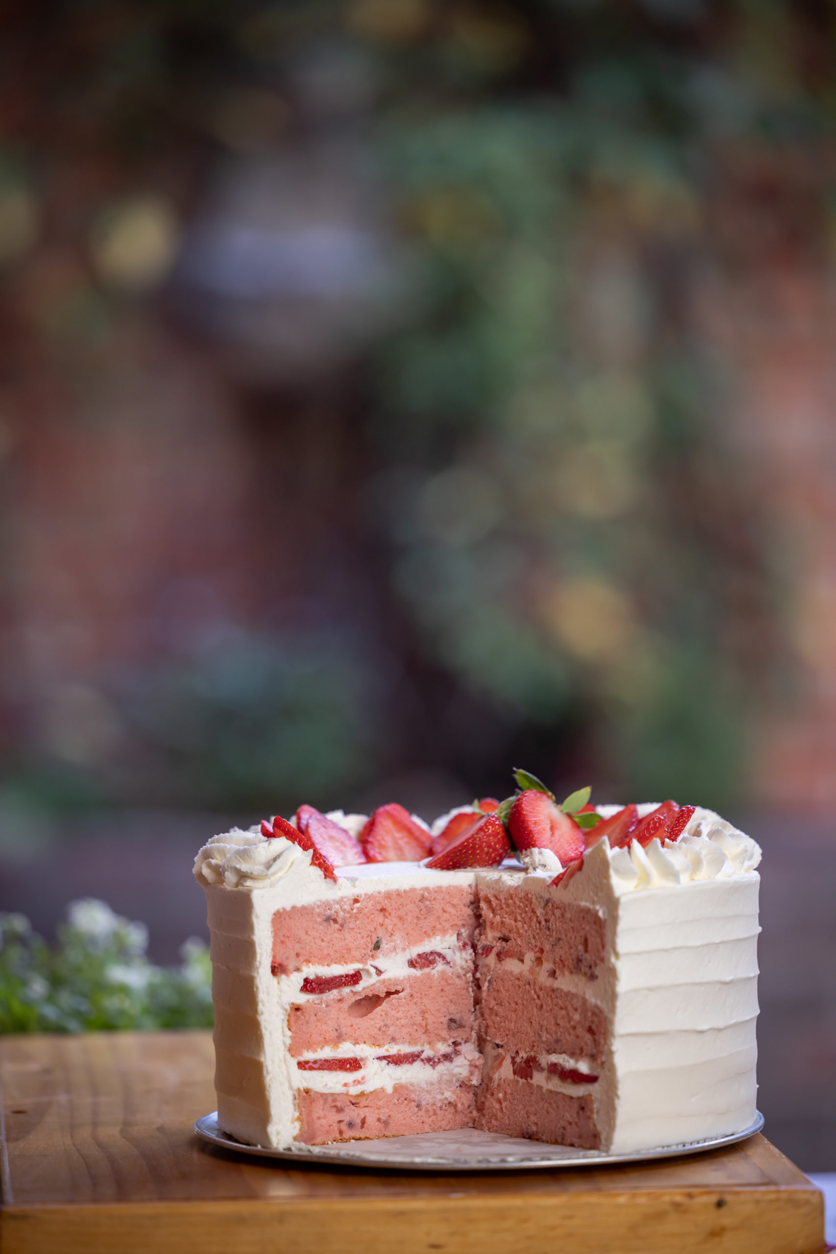 Strawberries and Cream Cake PaperCity Magazine
