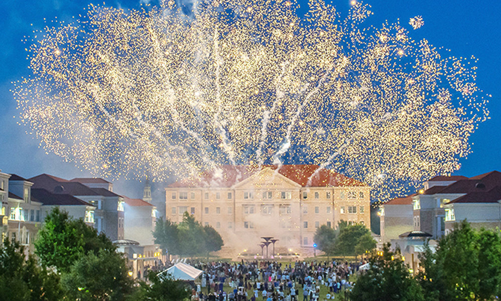 TCU is celebrating its 150th anniversary — and fireworks are called for.