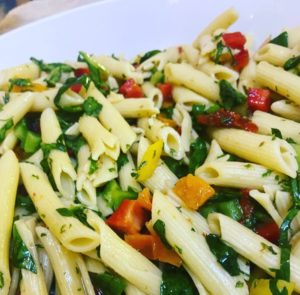Vegan – Cold pasta salad with fresh herbs from Lettuce Cook.