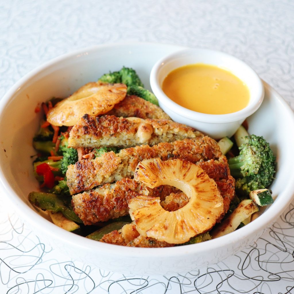 Spiral Diner's classic Bunny Bowl is always vegan but never boring.