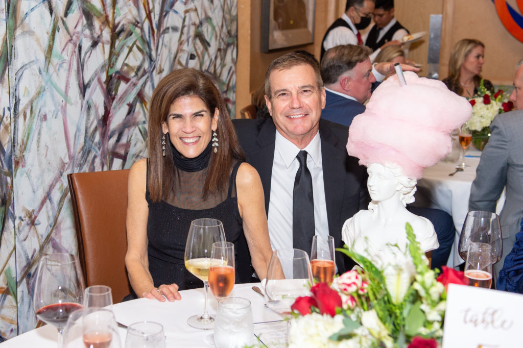 Wine collection raffle winners Martie & Mark Alsop at the CanCare wine dinner at Tony's. (Photo by Jacob Power)