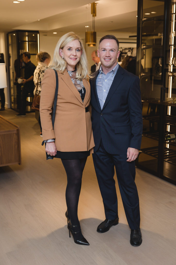 Jeanine Kaminski-Ditzel, Bryan Beene at the CASA Companies celebration at The River Oaks.  (Photo by Johnny Than)