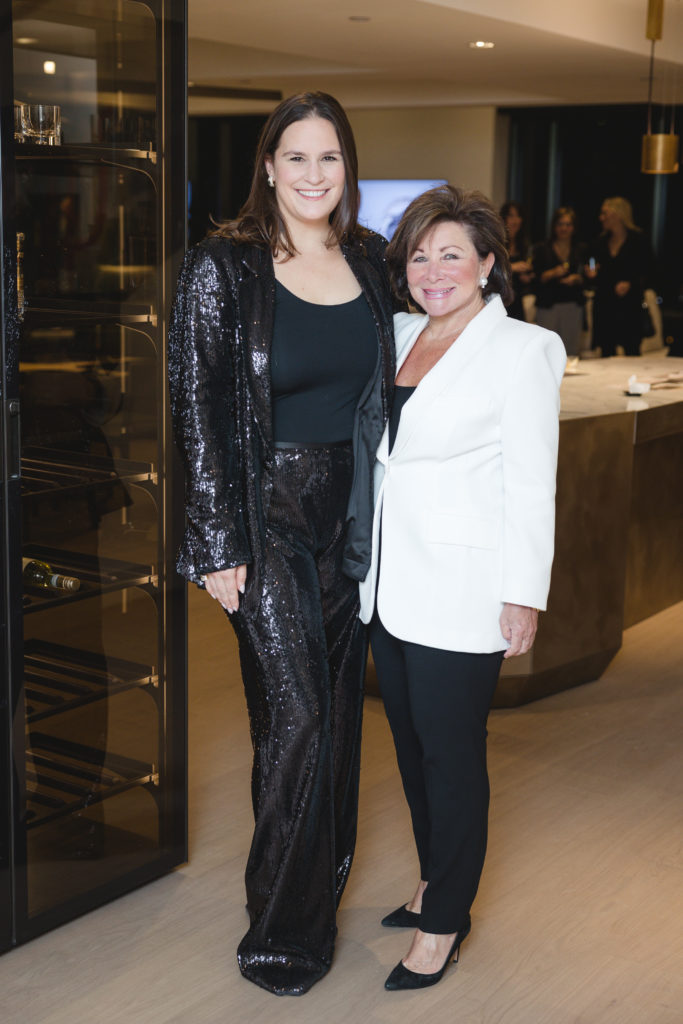 Douglas Ellliman Real Estate agents Adriana Banks Monroe and Rosie Meyers at the CASA Companies celebration at The River Oaks.  (Photo by Johnny Than)