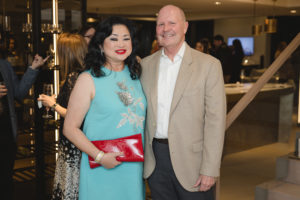 Gigi Huang, Walter Bering, Douglas Elliman, Sotheby’s (Photo by Johnny Than)
