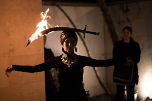 Fire dancer, River Oaks, Darryl Sharpton (Photo by Emile C Brown)