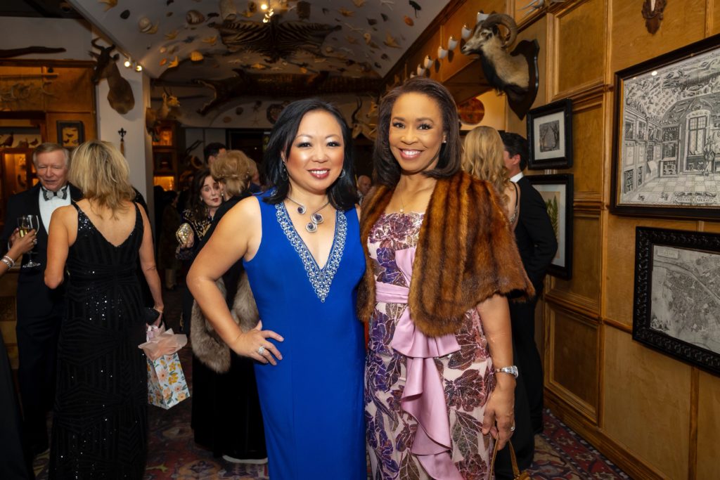 Miya Shay, Gina Gaston at the Ars Lyric gala held at the Houston Museum of Natural Science. (Photo by Annie Mulligan)