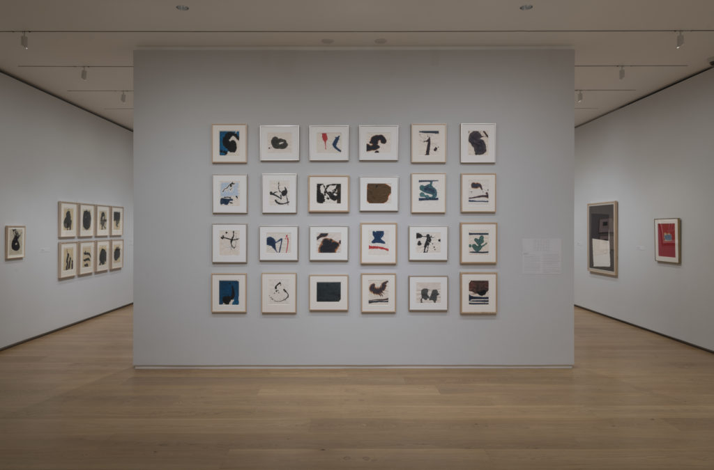Robert Motherwell Lyric Suite at the Menil Drawing Institute certainly makes an impression. (Photo by Paul Hester)