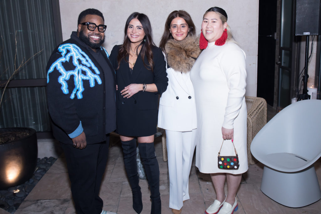 Jackson Smith, Sarah Jawda,Saba Jawda, Stephanie Wong at Darryl Sharpton's birthday bash. (Photo by Emile C Brown)