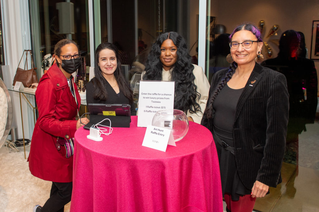 Fabulous women ran the raffle at CAMH Another Great Night. (Photo by Jacob Powers)