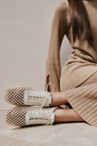 Andrea Gomez’s shoe