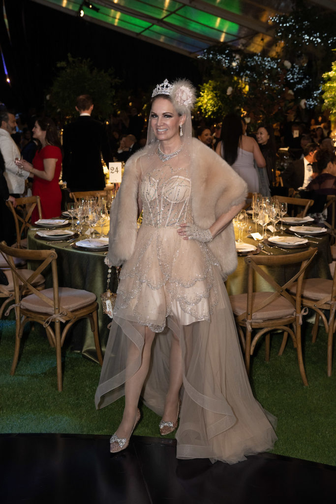 Beth Muecke at the Houston Ballet Ball, held in a state-of-the-art tent at the Margaret Alkek Williams Center for Dance  (Photo by Wilson Parish)