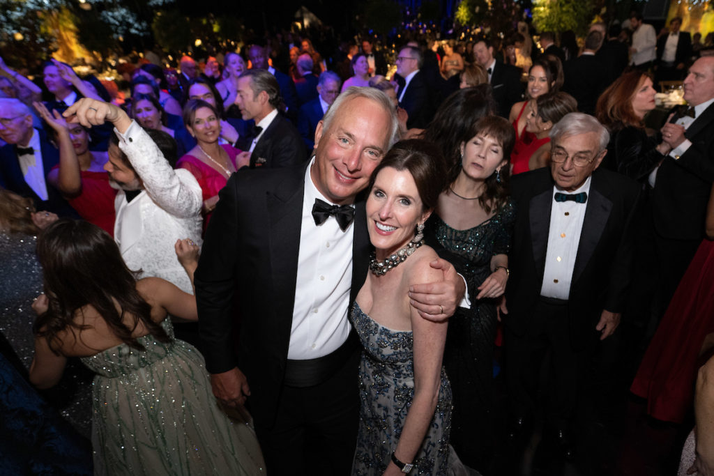 Bobby & Phoebe Tudor at the Houston Ballet Ball, held in a state-of-the-art tent at the Margaret Alkek Williams Center for Dance  (Photo by Wilson Parish)