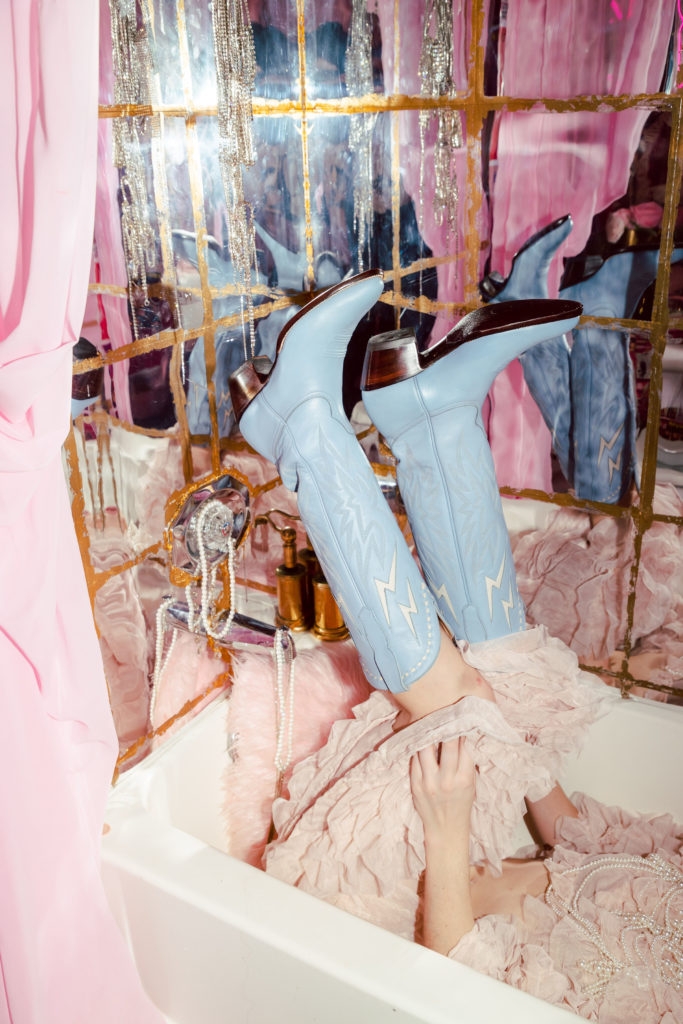 City Boots designs come in a variety of colors and feminine styling. (Photo by Hannah Dimmitt)