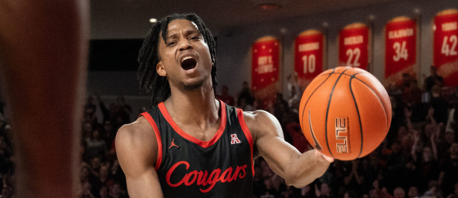 University of Houston guard Tramon Mark is pumped to be part of a college dream team. (Photo by F. Carter Smith)