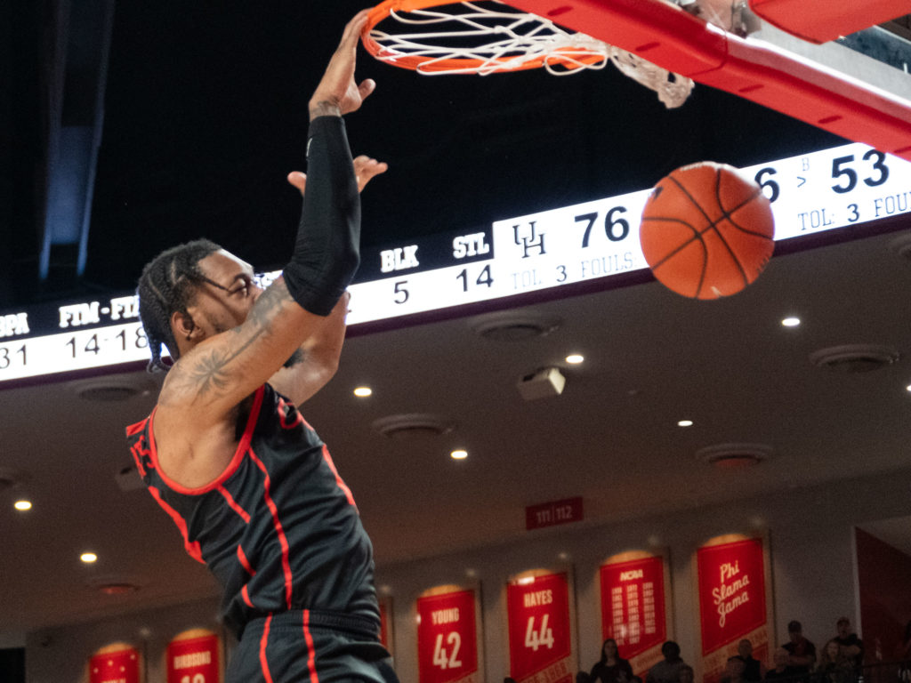 University of Houston forward J'Wan Roberts has turned himself into an inside force. (Photo by F. Carter Smith)