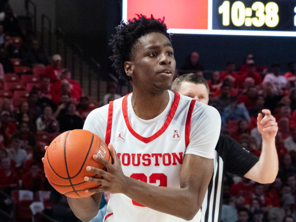 University of Houston freshman wing Terrance Arceneaux continues to get better. (Photo by F. Carter Smith)