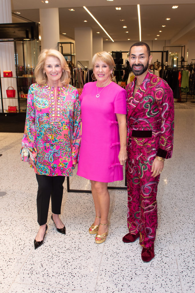 Denise Monteleone, Donna Lewis, Fady Armanious at the American Cancer Society's 'Tickled Pink' evening at Tootsies. (Photo by Jacob Power)