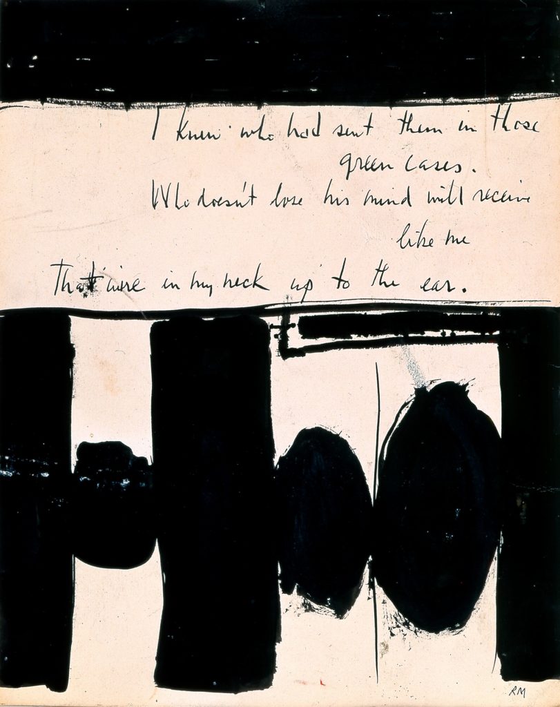 Robert Motherwell, Elegy to the Spanish Republic No. 1, 1948. Ink on paper.