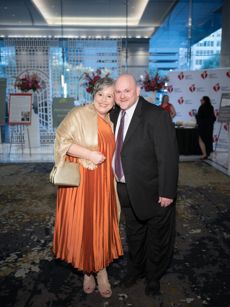 HCA Healthcare's Kim Williams, Chuck Pyle at the American Heart Association 'Heart Ball.' (Photo by Daniel Ortiz)