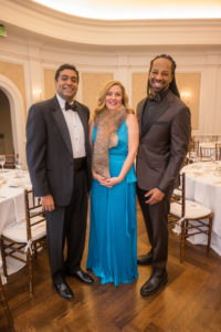 Inprint Ball Chairs Rishi and Michelle Varma, Featured Speaker Jericho Brown (Photo by rmphoto.com)